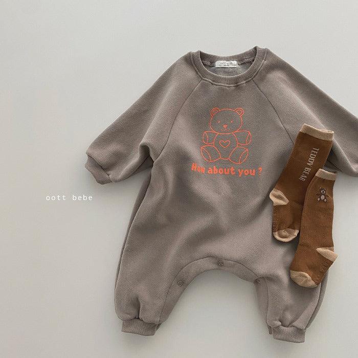 Baby long sleeve jumpsuit baby ha clothes - WOMONA.COM
