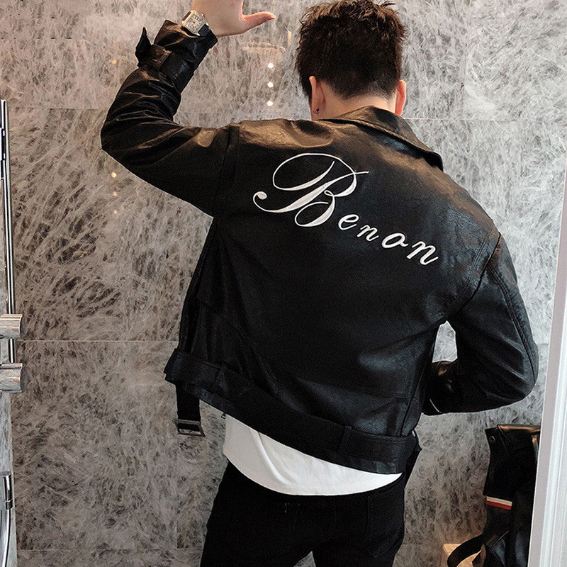 Men's PU workwear street jacket