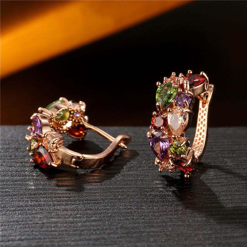 Rose Gold-Tone Earrings