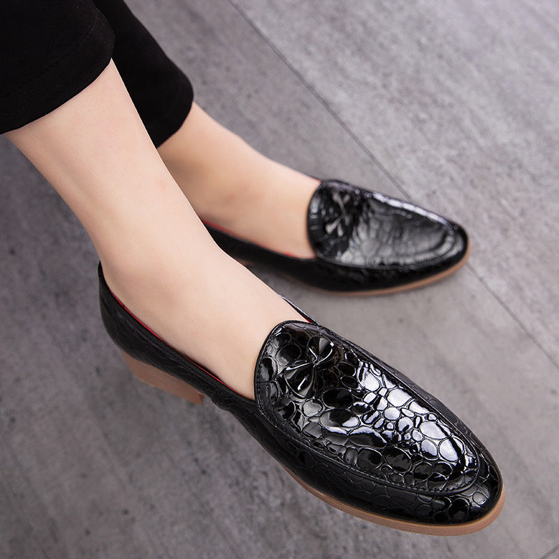 Men Leather Shoes Men Breathable Business Leisure - WOMONA.COM