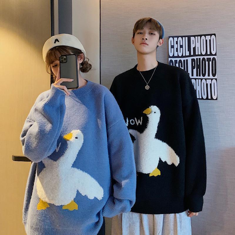 Winter Lazy Christmas Sweater Couple Outfit - WOMONA.COM