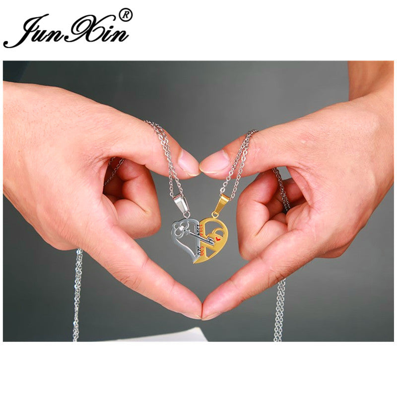 Love Key Combination Couple Necklace - WOMONA.COM