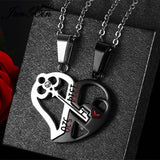 Love Key Combination Couple Necklace - WOMONA.COM