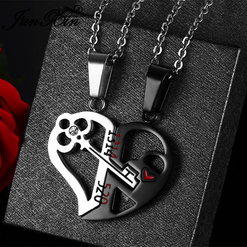 Love Key Combination Couple Necklace - WOMONA.COM