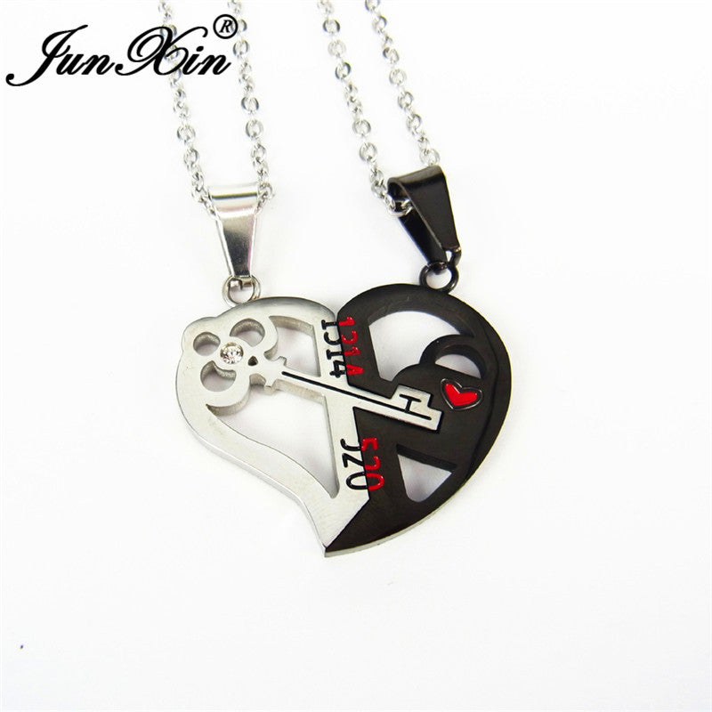 Love Key Combination Couple Necklace - WOMONA.COM