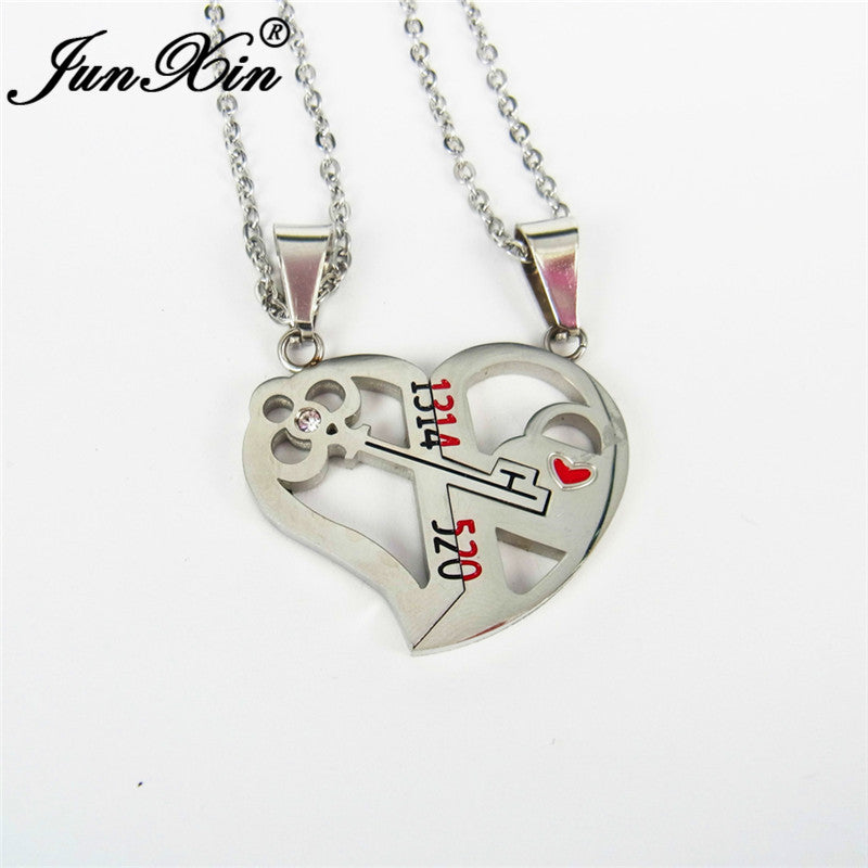 Love Key Combination Couple Necklace - WOMONA.COM