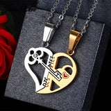 Love Key Combination Couple Necklace - WOMONA.COM