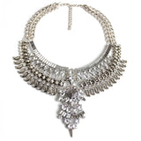 Alloy Diamond Short Crystal Necklace - WOMONA.COM