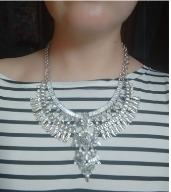 Alloy Diamond Short Crystal Necklace - WOMONA.COM