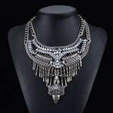 Alloy Diamond Short Crystal Necklace - WOMONA.COM