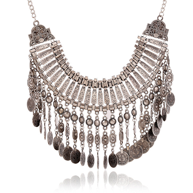 Alloy Diamond Short Crystal Necklace - WOMONA.COM