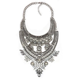 Alloy Diamond Short Crystal Necklace - WOMONA.COM