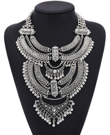 Alloy Diamond Short Crystal Necklace - WOMONA.COM