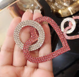 Fashion peach Heart Accessories Earrings - WOMONA.COM