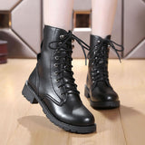 British Martin Women Leather Boots - WOMONA.COM