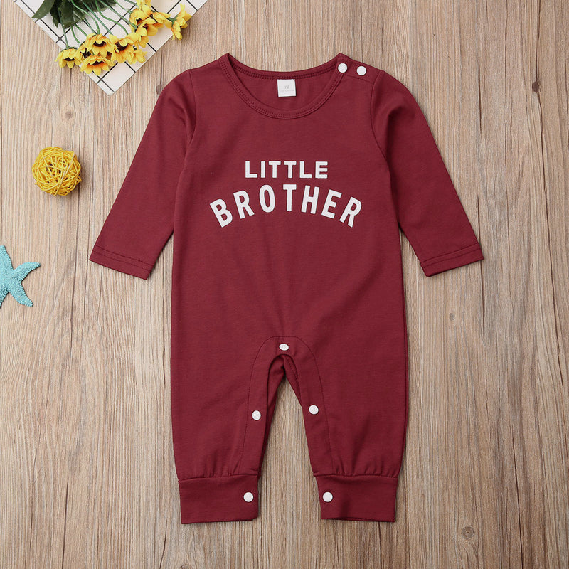 Male Alphabet Long Sleeved Romper