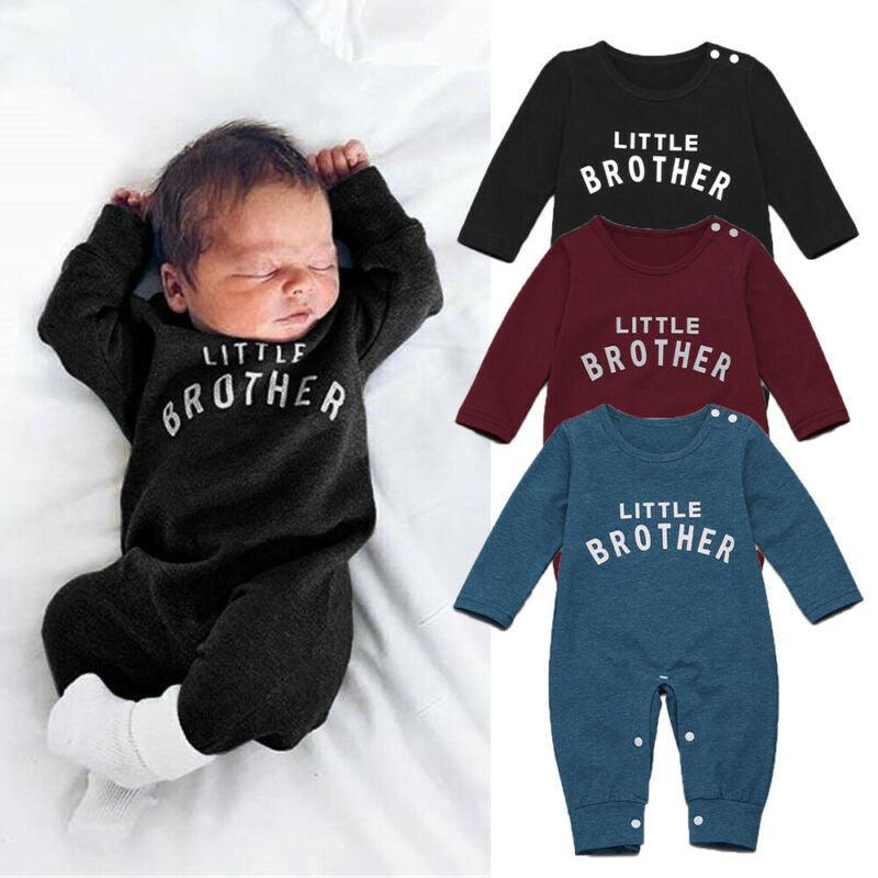 Male Alphabet Long Sleeved Romper - WOMONA.COM