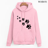 Kawaii Cat Paws Print Women Hoodie - WOMONA.COM