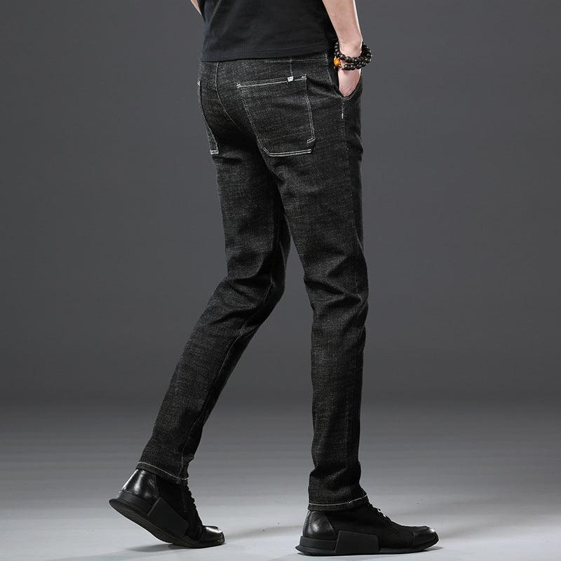 Stretch Loose Men Plus Flint Jeans - WOMONA.COM