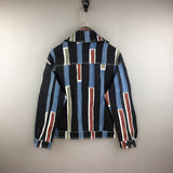 Striped Handsome Lapel Slimming Jacket Men - WOMONA.COM