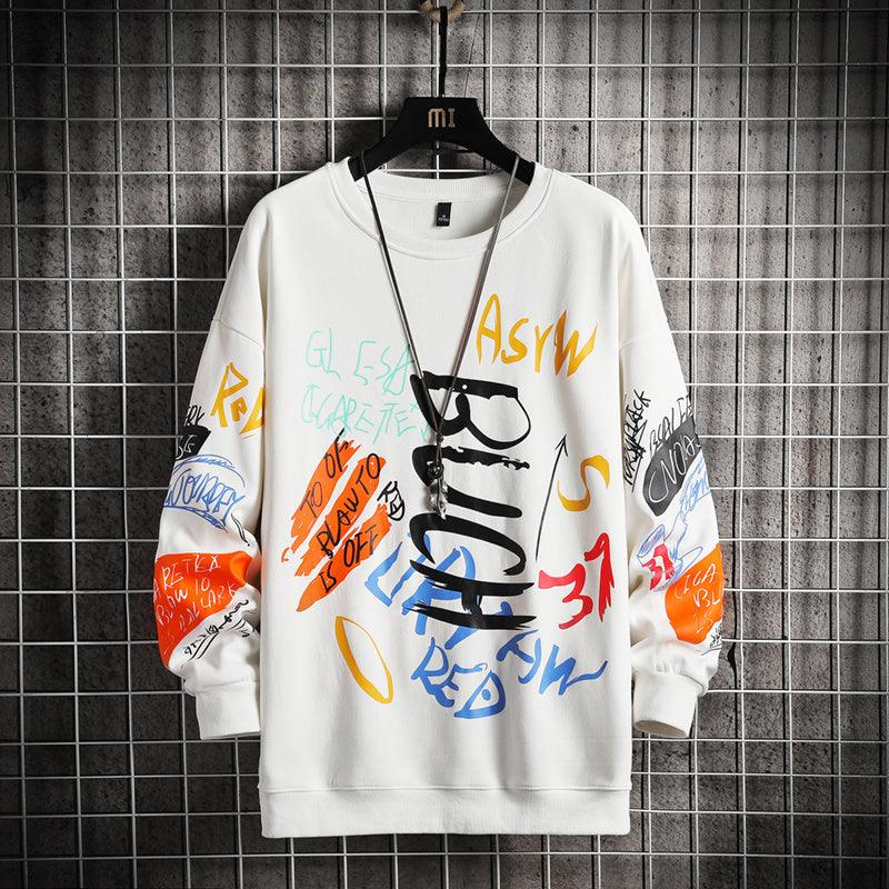 SingleRoad Mens Crewneck Sweatshirt Men Harajuku Oversized Japanese Streetwear Hip Hop Black Hoodie Men Sweatshirts Hoodies - WOMONA.COM