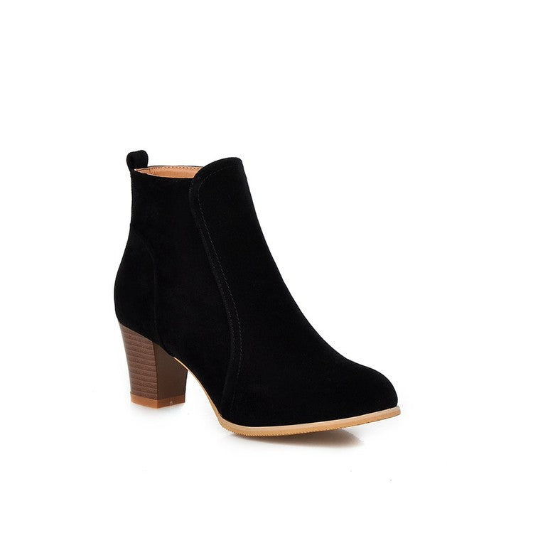 Martin Mid Heel Thick Heel Women's Boots - WOMONA.COM