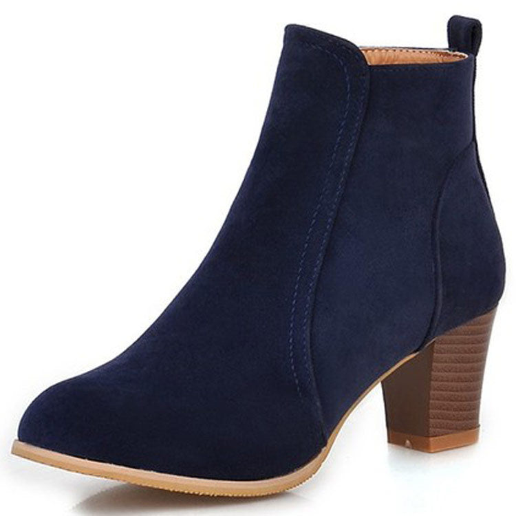 Martin Mid Heel Thick Heel Women's Boots - WOMONA.COM