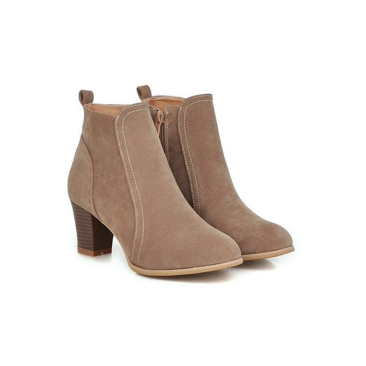 Martin Mid Heel Thick Heel Women's Boots - WOMONA.COM