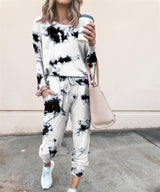 Printed Casual Long-Sleeved Women's Suit - WOMONA.COM