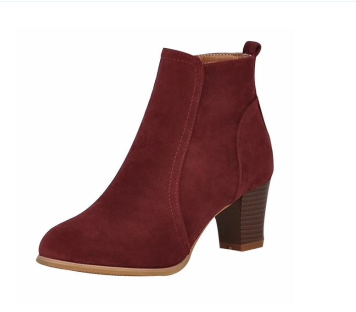 Martin Mid Heel Thick Heel Women's Boots - WOMONA.COM