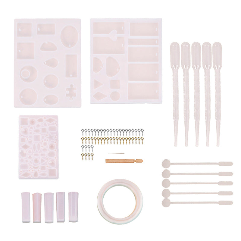 Crystal Silicone Mold With Dropper Stirring Rod Claw Nails - WOMONA.COM