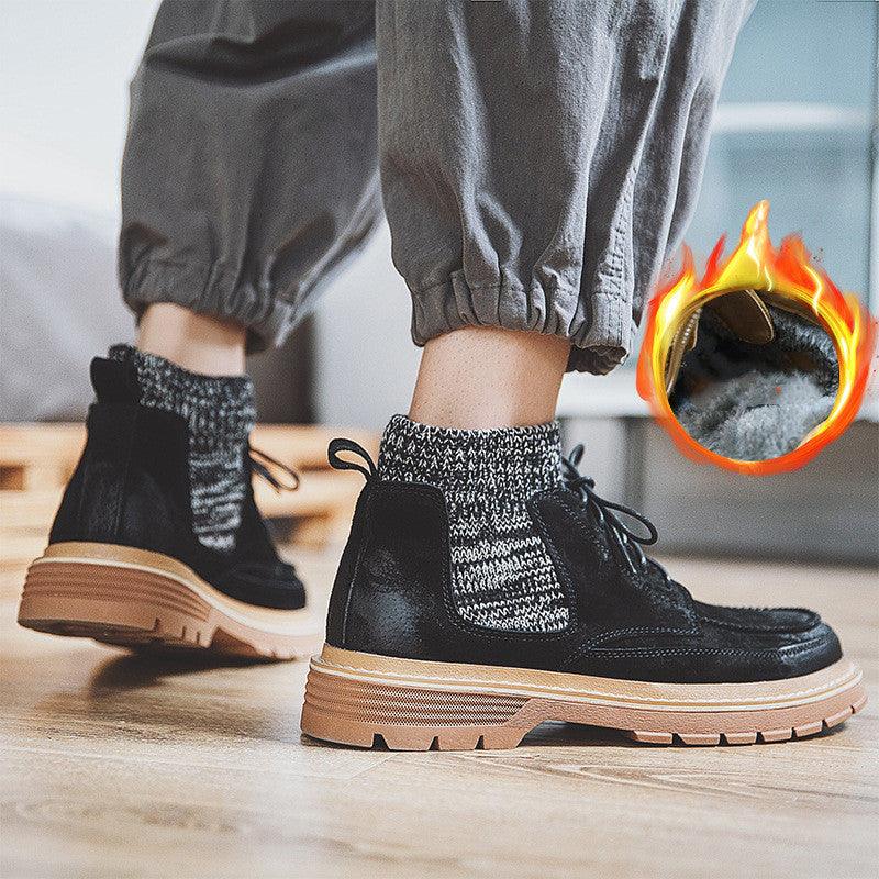 Men's Leather New Trend Short Boots - WOMONA.COM