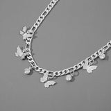 Butterfly Metal Clavicle Necklace - WOMONA.COM