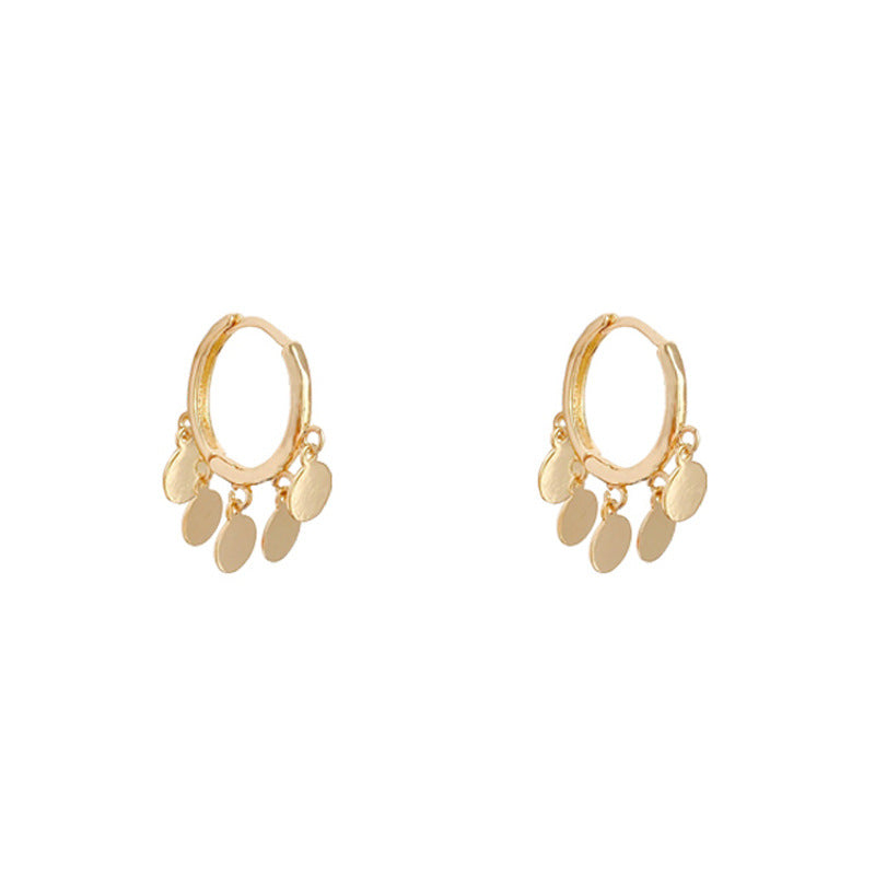 Mini Wafer Earrings - WOMONA.COM