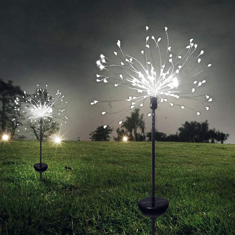 Ground-Inserted Firework Lights Christmas Outdoor LED Holiday Sky Starry Light - WOMONA.COM