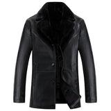 Men Leather Jackets New Arrival Winter Brand Plus Velvet - WOMONA.COM