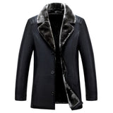 Men Leather Jackets New Arrival Winter Brand Plus Velvet - WOMONA.COM