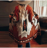 Tribal Knitted Cardigan Sweater Coat Blouse - WOMONA.COM