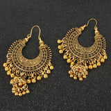 Bell Tassel Diamond Lens Earrings - WOMONA.COM