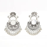 Bell Tassel Diamond Lens Earrings - WOMONA.COM