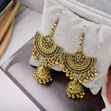 Bell Tassel Diamond Lens Earrings - WOMONA.COM