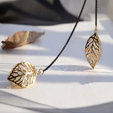 Leaf Tassel Long Necklace Women - WOMONA.COM