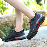 Men Outdoor Sports Water Shoes Mesh Breathable Sneakers - WOMONA.COM