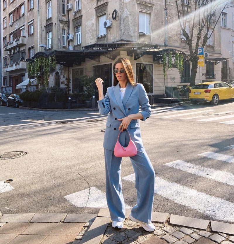 Casual Silhouette Salt Fried Street Suit - WOMONA.COM