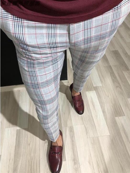 Plaid Pants Summer Nine-point Trousers For Men - WOMONA.COM