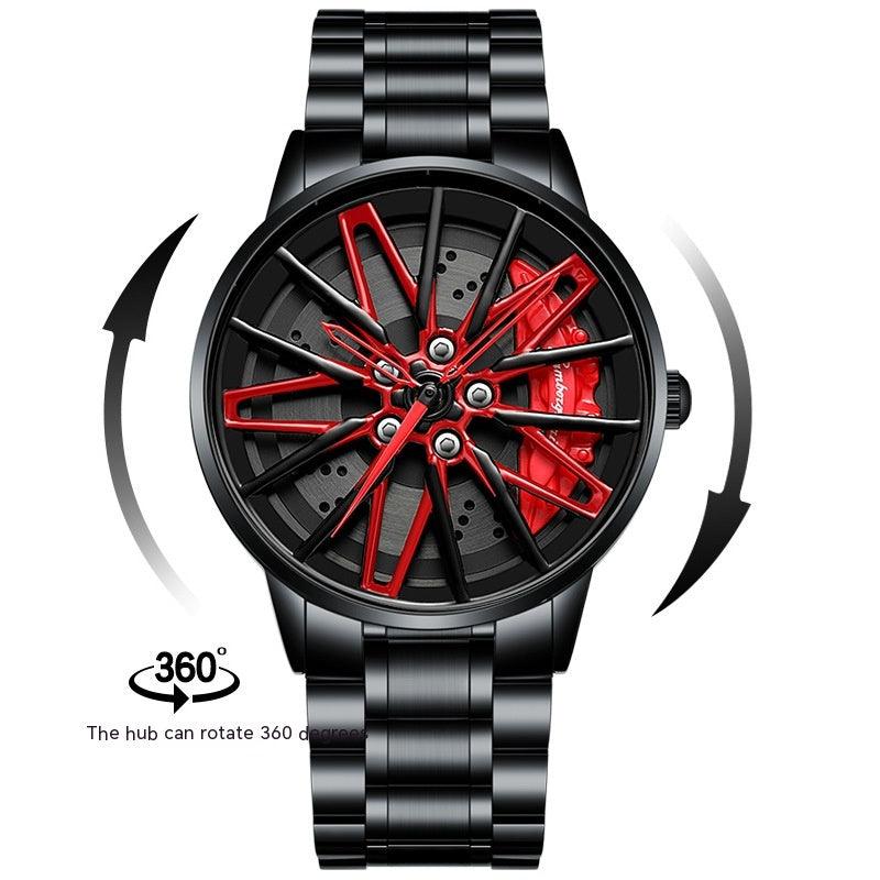 Rotating Wheel Watch Three-Dimensional Hollow - WOMONA.COM