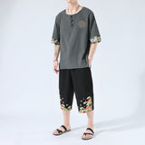 Japanesex Kimonos Summer 6 Colors Short-Sleeved T-shirt - WOMONA.COM