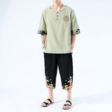 Japanesex Kimonos Summer 6 Colors Short-Sleeved T-shirt - WOMONA.COM