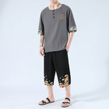 Japanesex Kimonos Summer 6 Colors Short-Sleeved T-shirt - WOMONA.COM