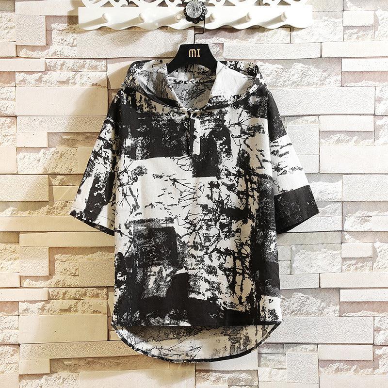 INCERUN Ethnic Style Printed T Shirt Men - WOMONA.COM